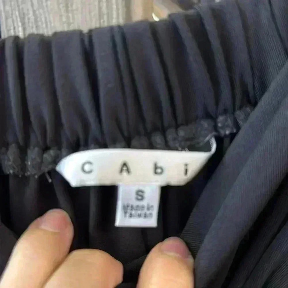 Cabi Women's Medium Black Jersey Empire Waist Knee Length Dress Size small - Picture 4 of 8